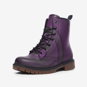 Purple Swirl Combat Boots
