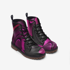 Pink Swirl Combat Boots