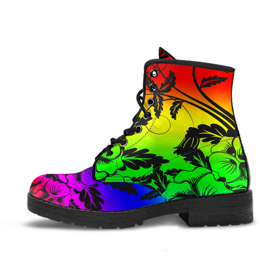 Psychedelic Trip Floral Boots