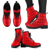 Red Plaid Boots