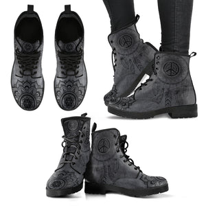 Gray Peace Boots