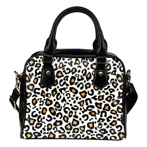 White Cheetah Shoulder Bag