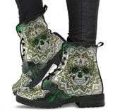Emerald Skull Mandala Boots