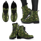 Floral Butterfly Emerald Boots