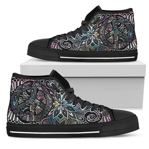 Abstract Peace High Tops