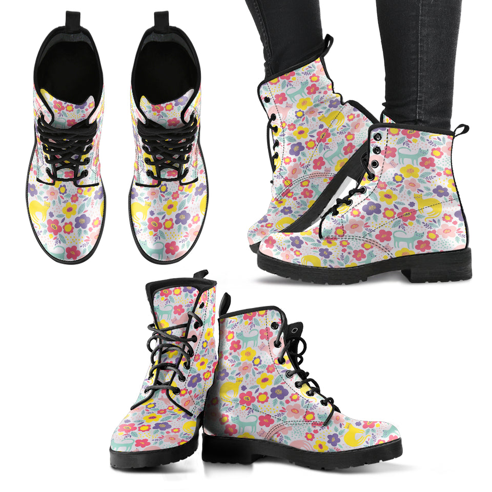 Cat N Flower Boots