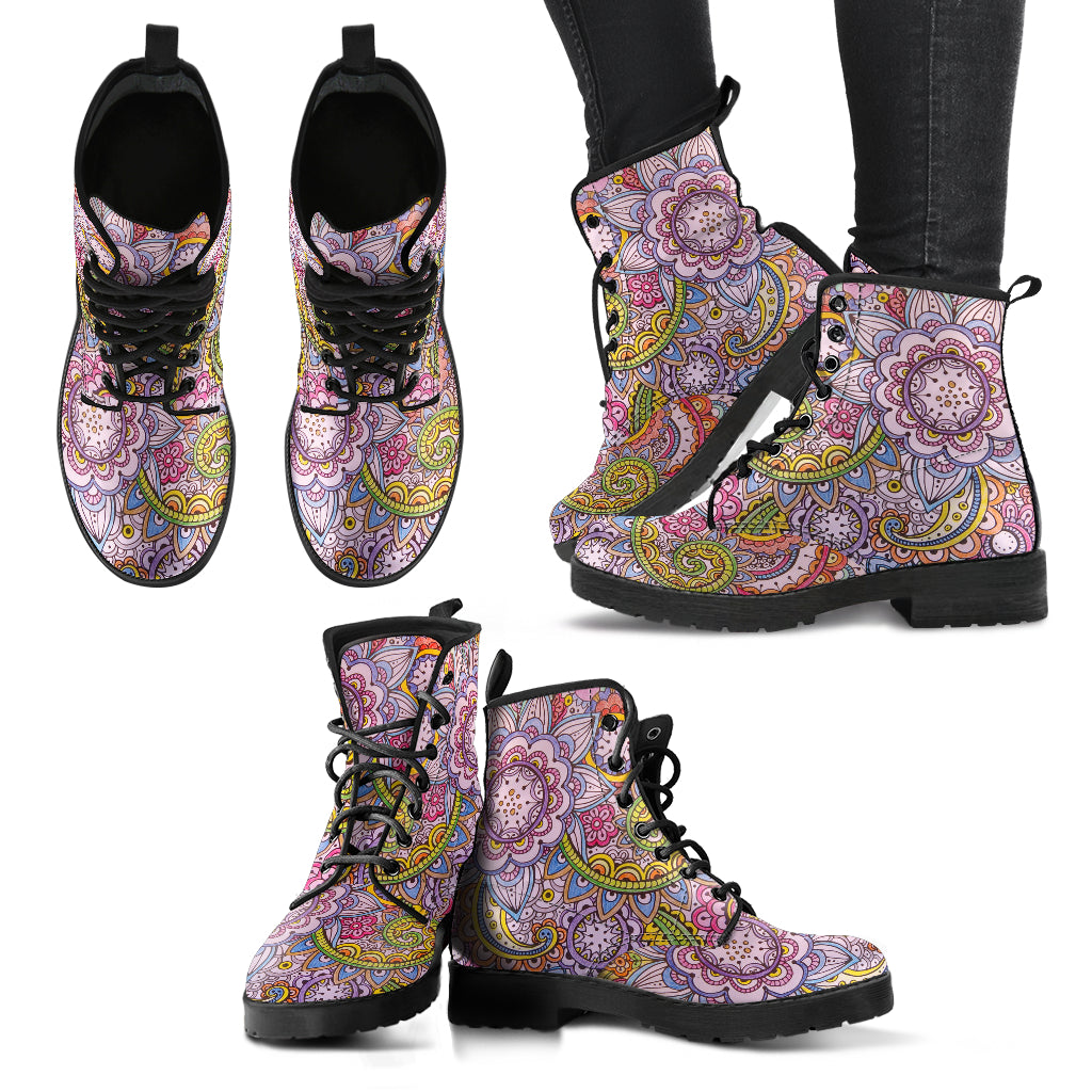 Floral Mandala V6 Boots