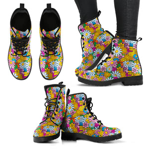 Colorful Daisies Boots