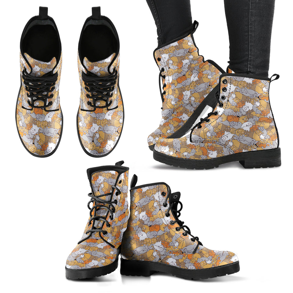 Cat Pattern Boots