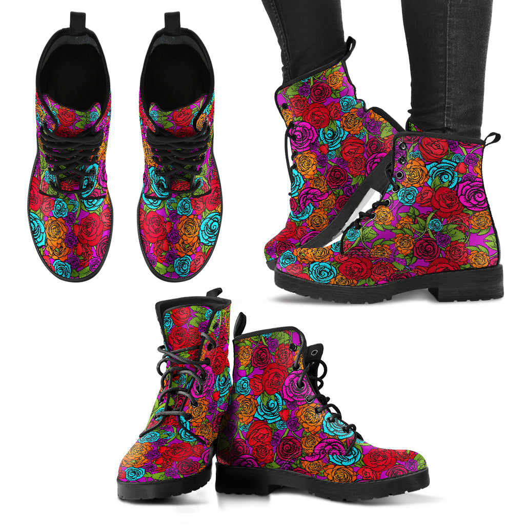 Vibrant Floral Boots