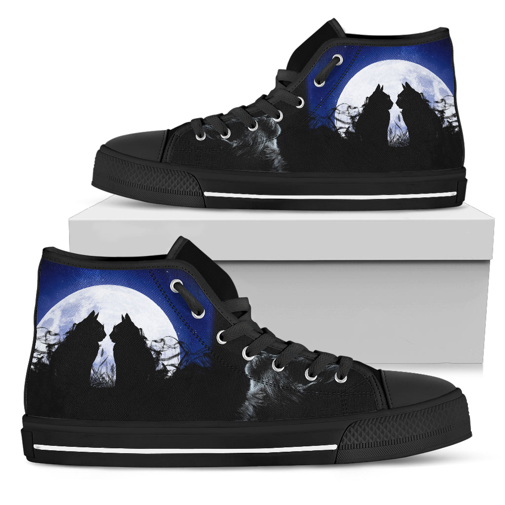 Cats Under The Moon High Tops