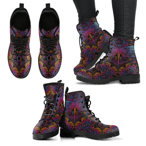 Psychedelic Dragonfly Boots