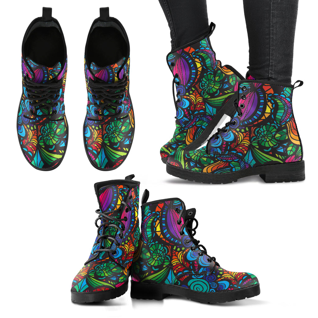 Psychedelic Mosaic Boots