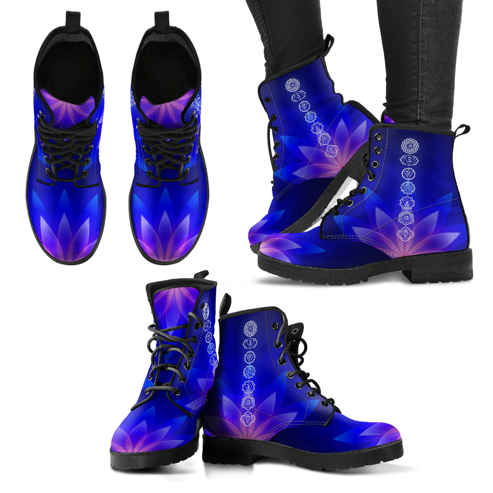 Violet Glow Chakra Boots