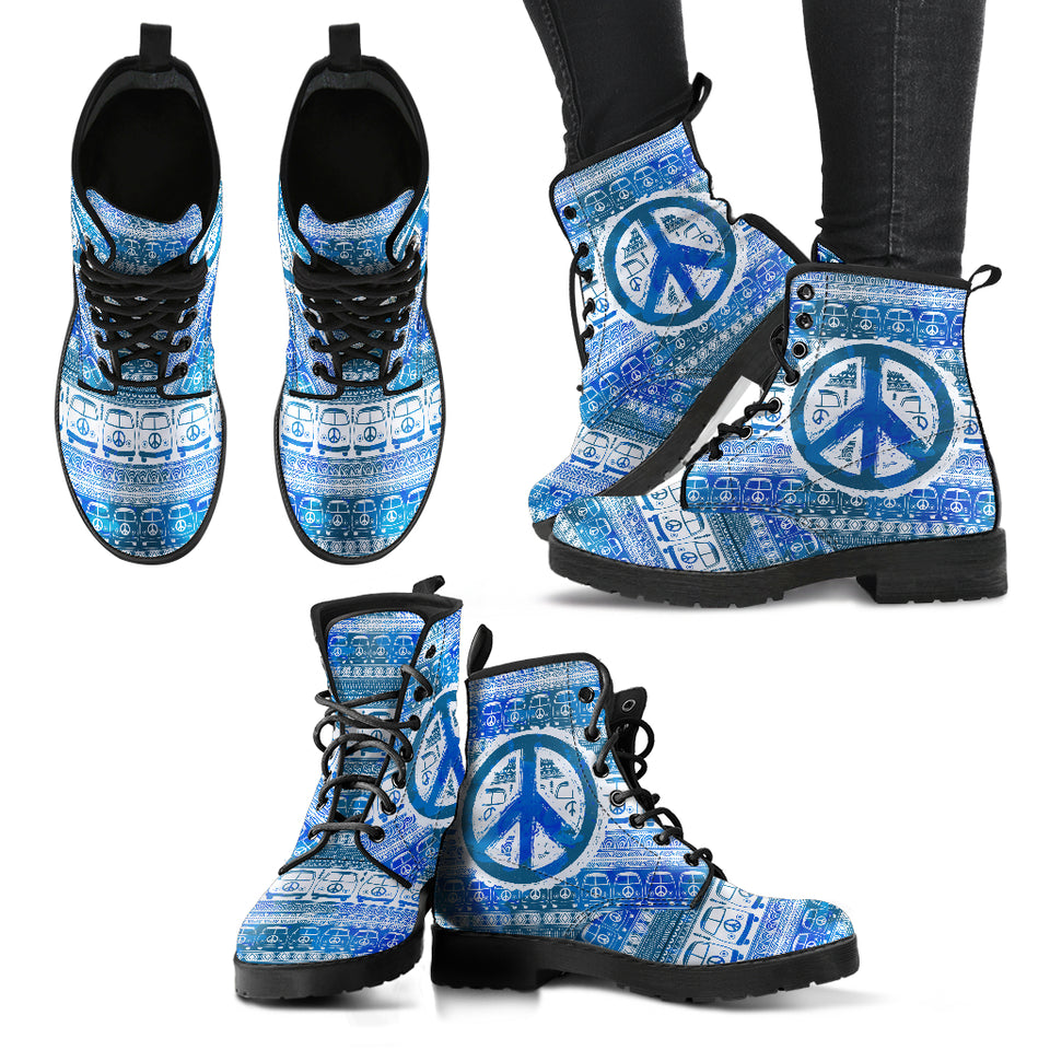 Blue Bus Hippie Boots