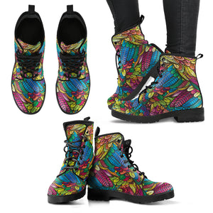 Colorful Feather Boots