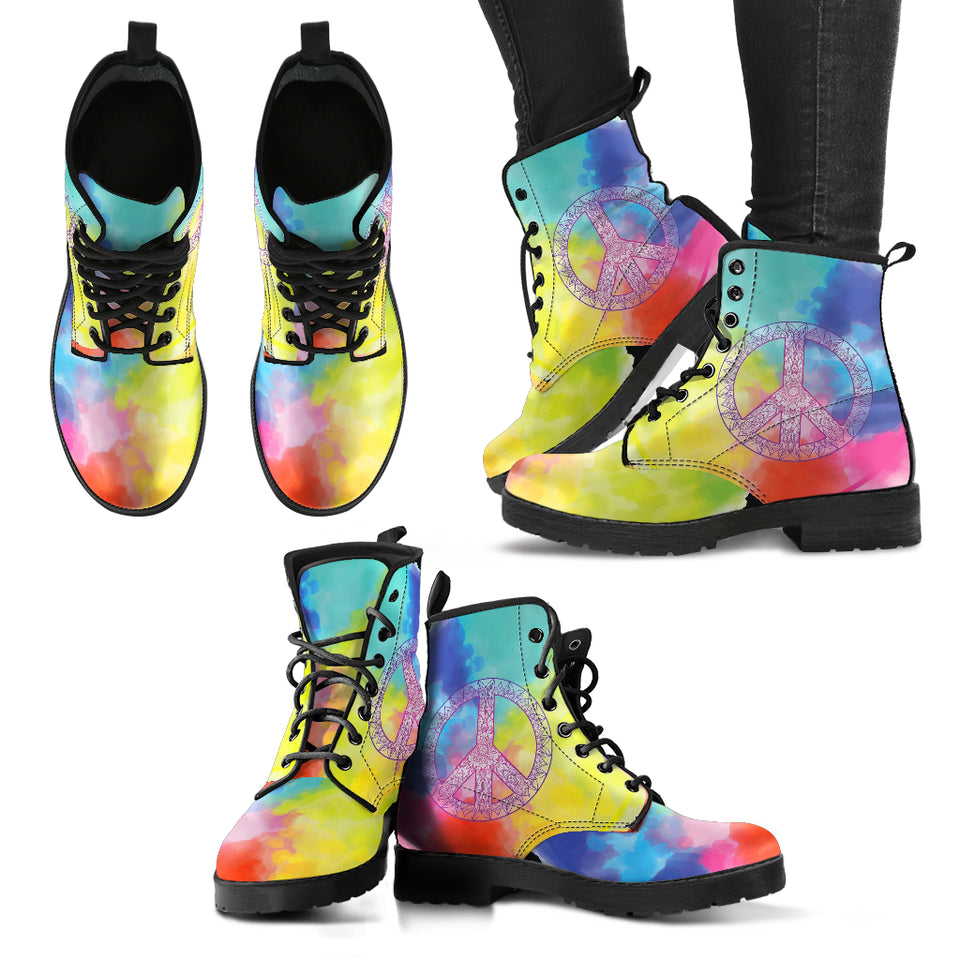 Colorful Peace Boots