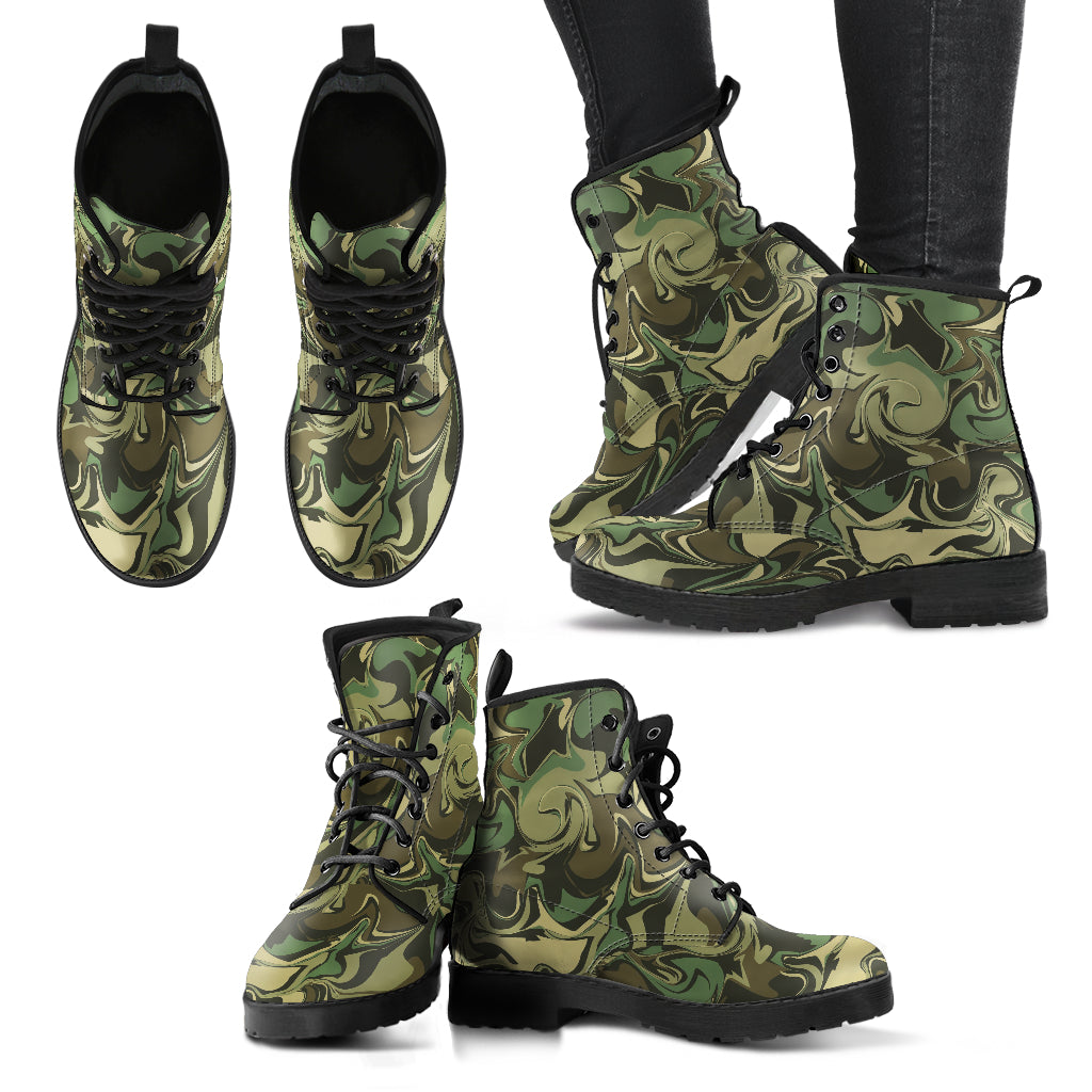 Camouflage Drip Boots
