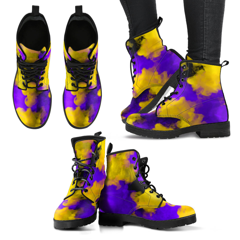 Purple Yellow Smoke Boots
