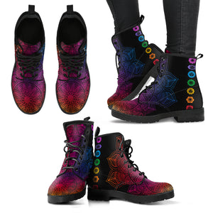 Rainbow Mandala Chakra Boots
