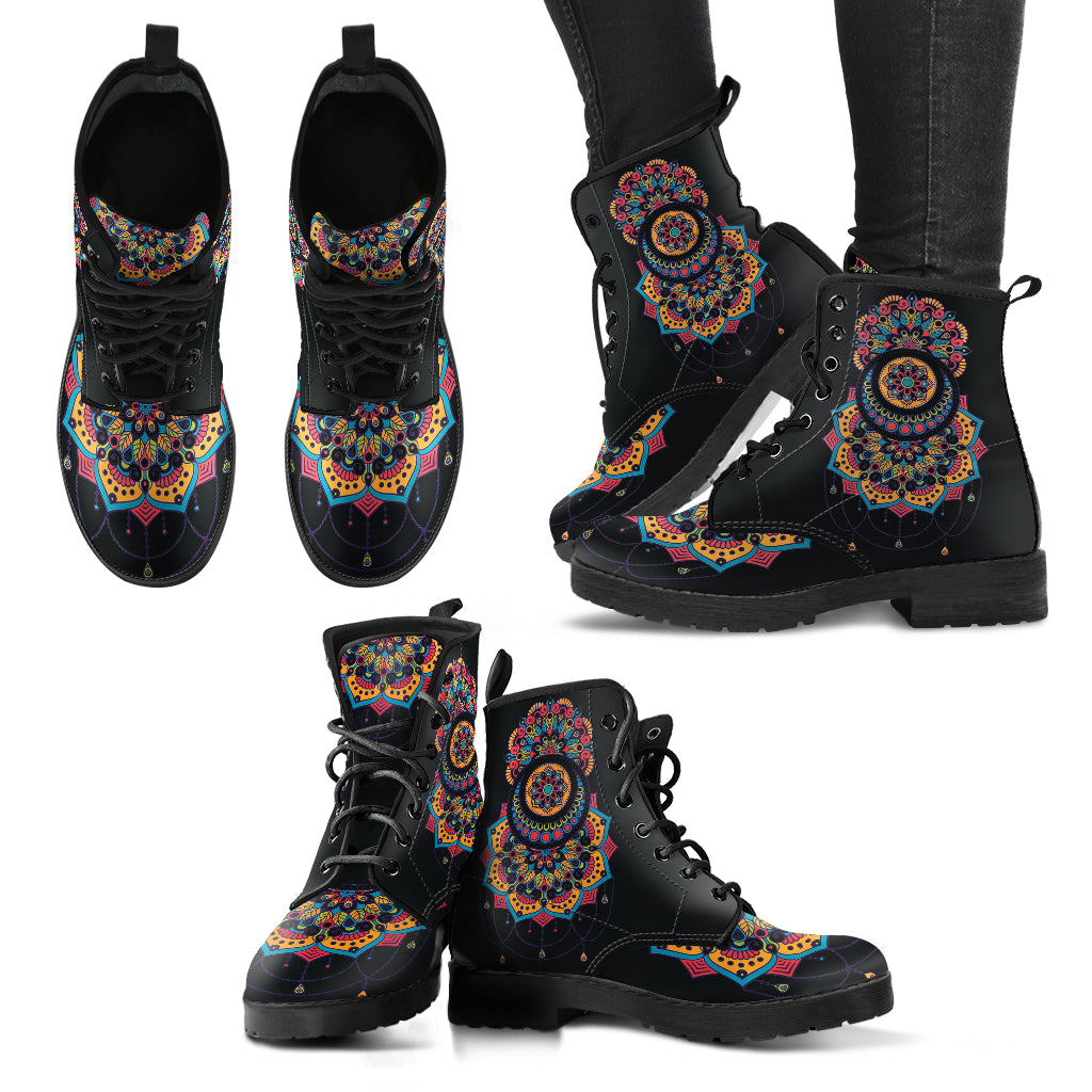 Mandala Flower Boots