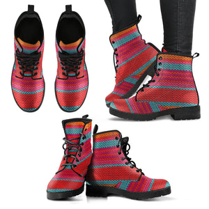 Knitted Print Boots