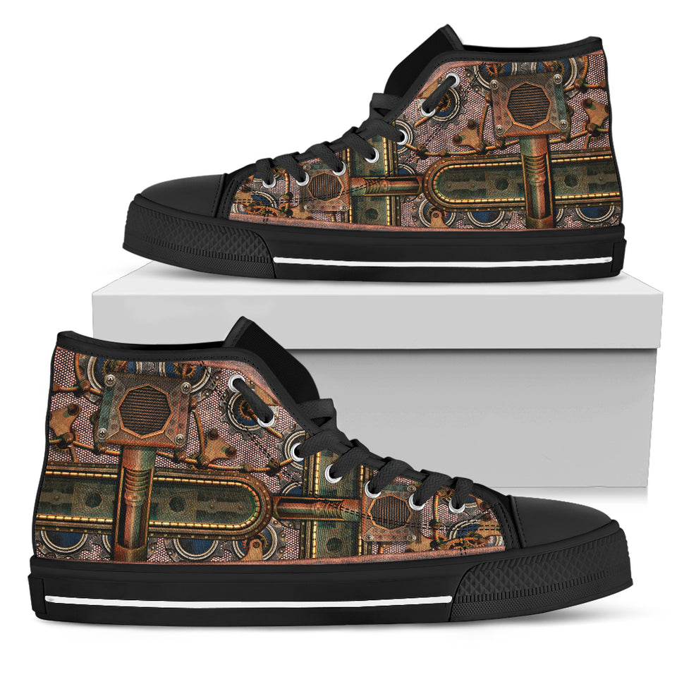 Steampunk Pipe High Tops