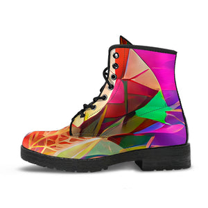 Psychedelic Mosaic Tree Boots