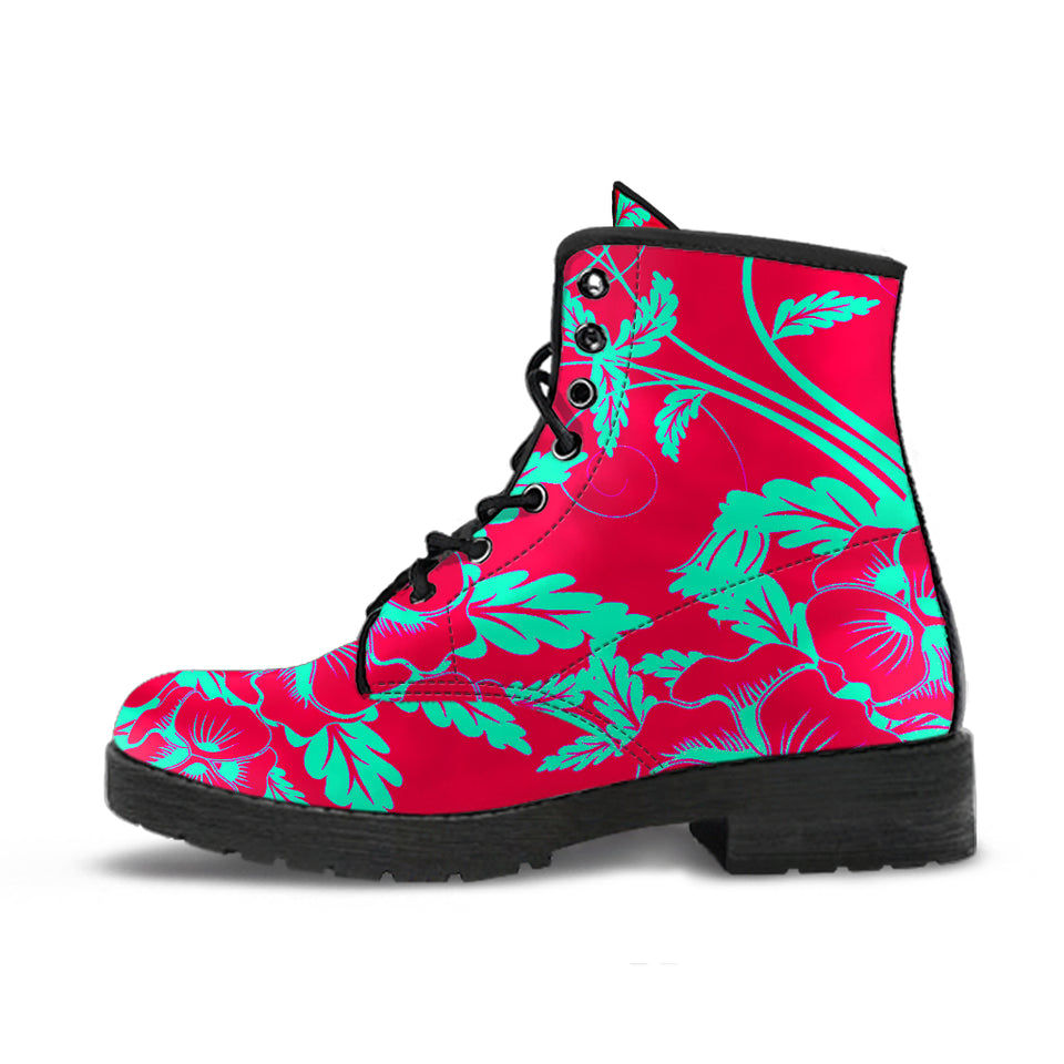 Tropical Hawaii Floral Boots