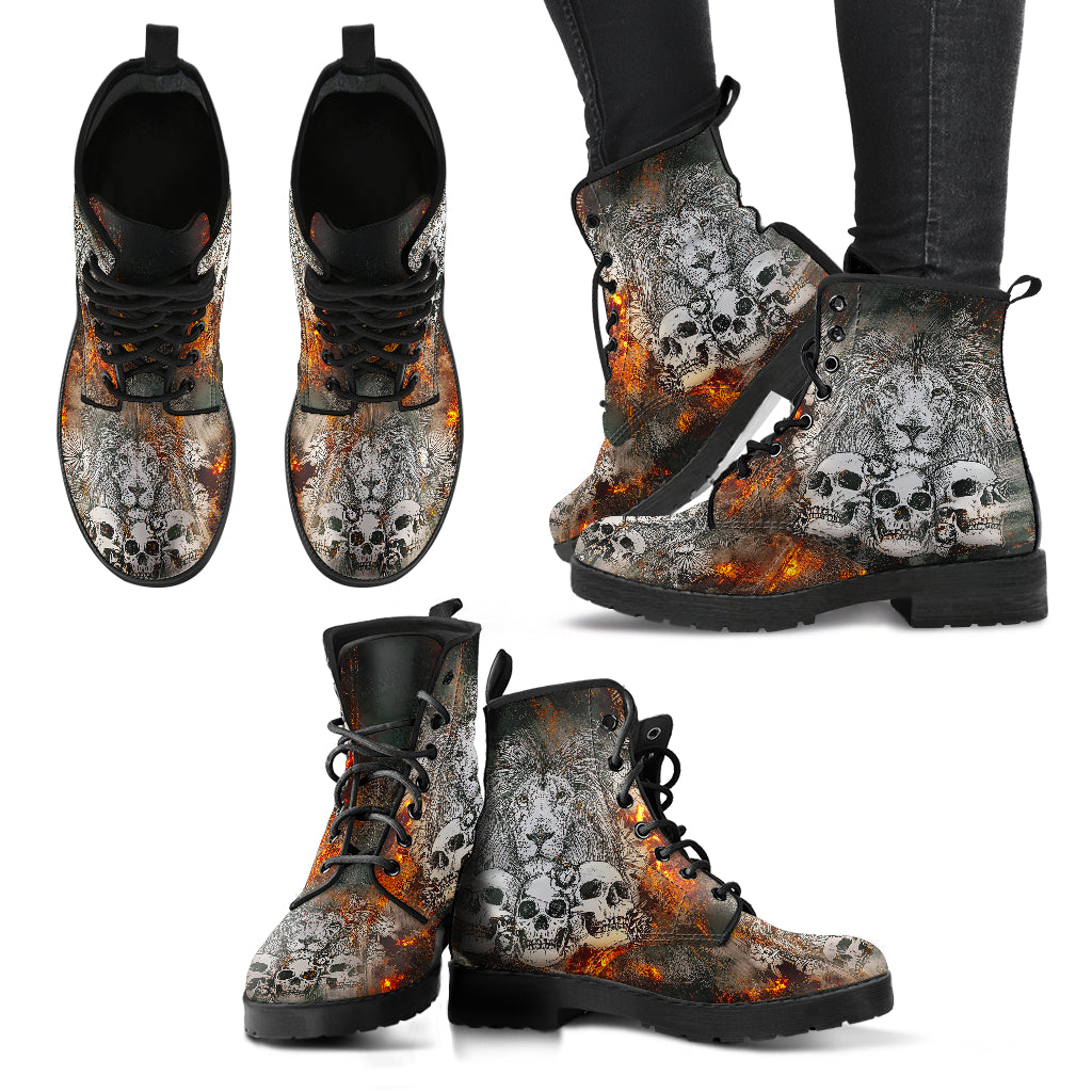 Skull n Lion Ashes Boots