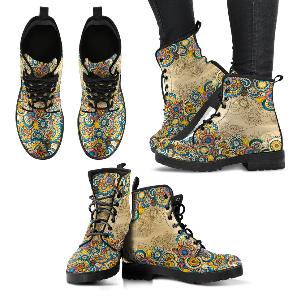 Colorful Mandalas V9 Boots