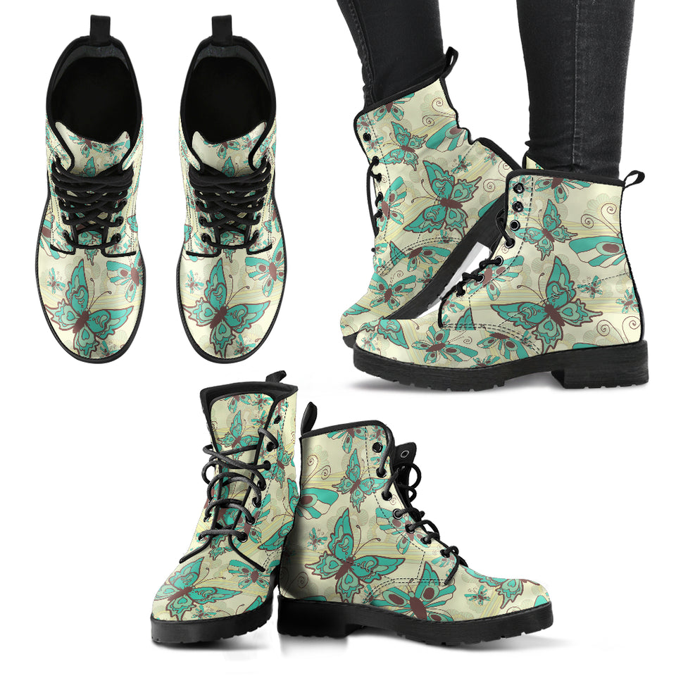 Green Butterfly Boots