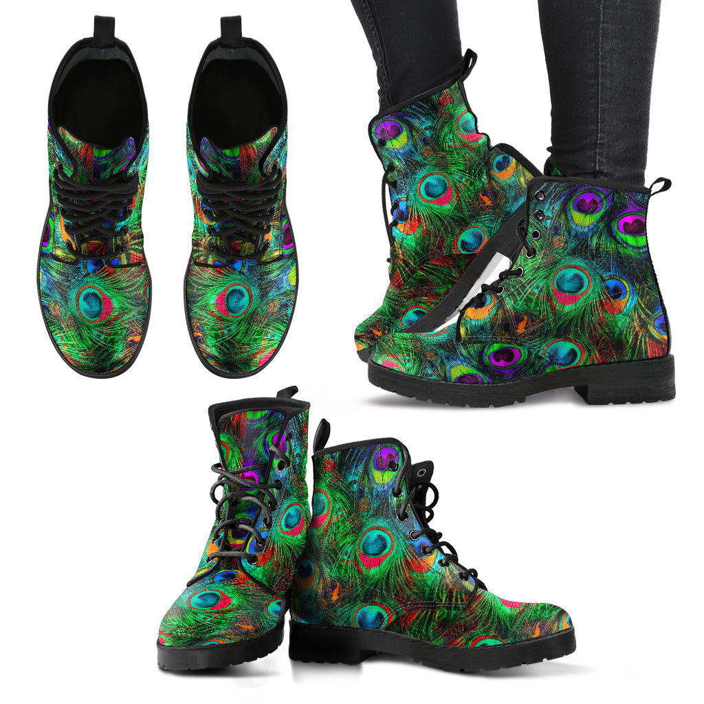Psychedelic Peacock Boots