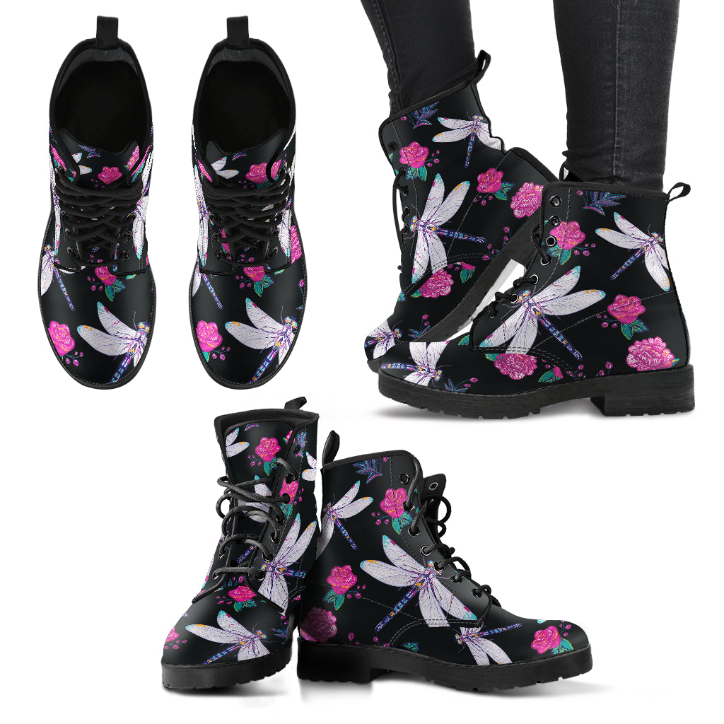 Rose Dragonfly Boots