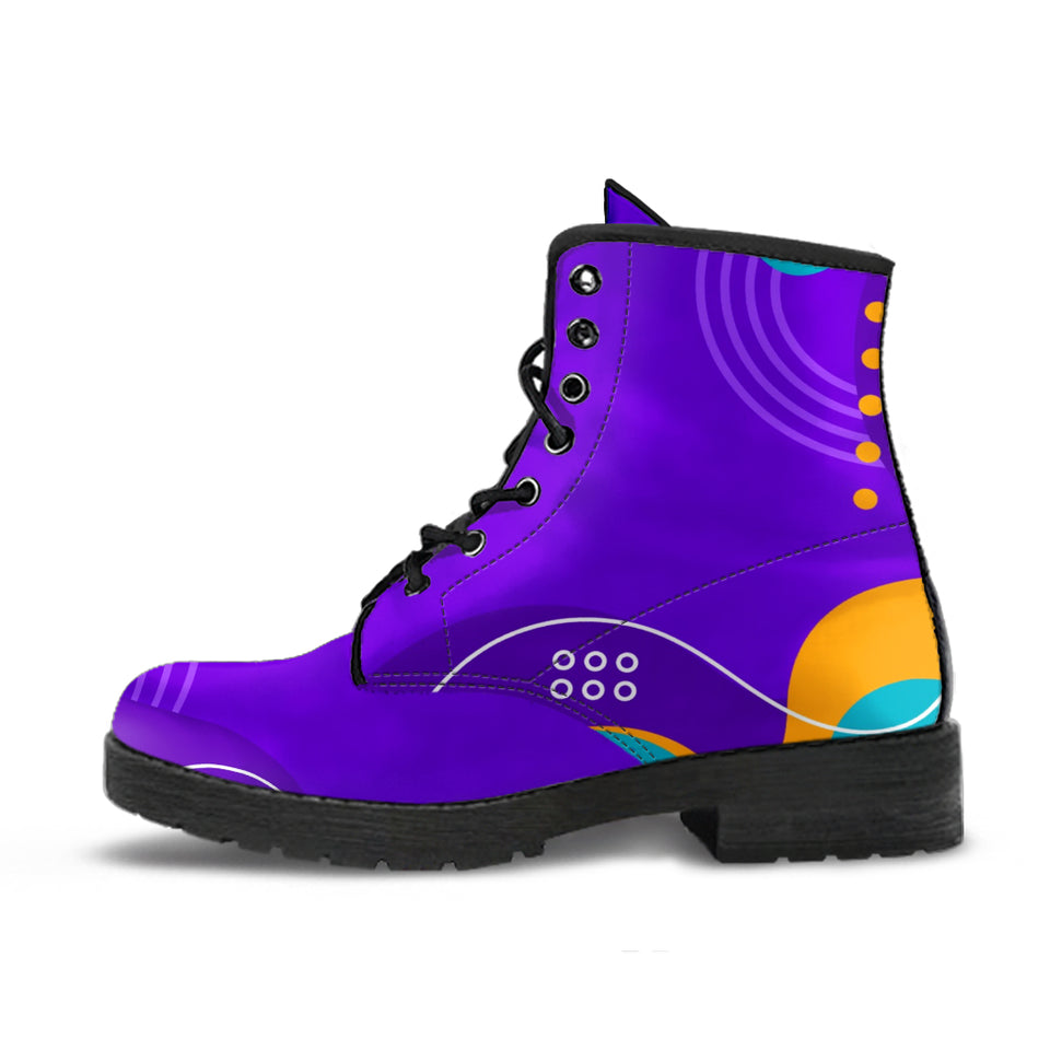 Abstract Purple Boots