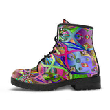 Psychedelic Mandala Leather Boots
