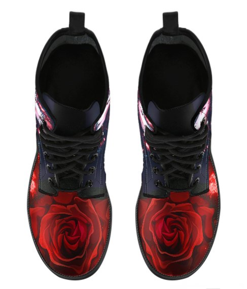 Goth Rose Boots