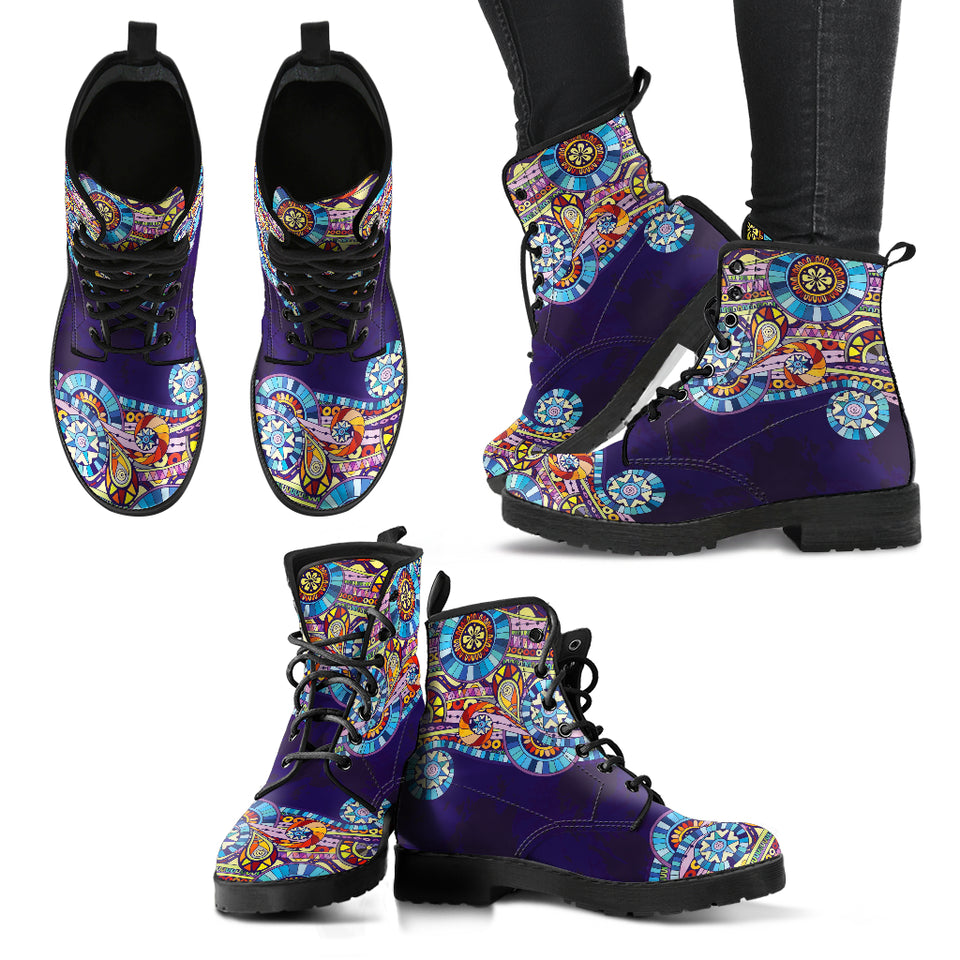 Psychedelic Henna Boots