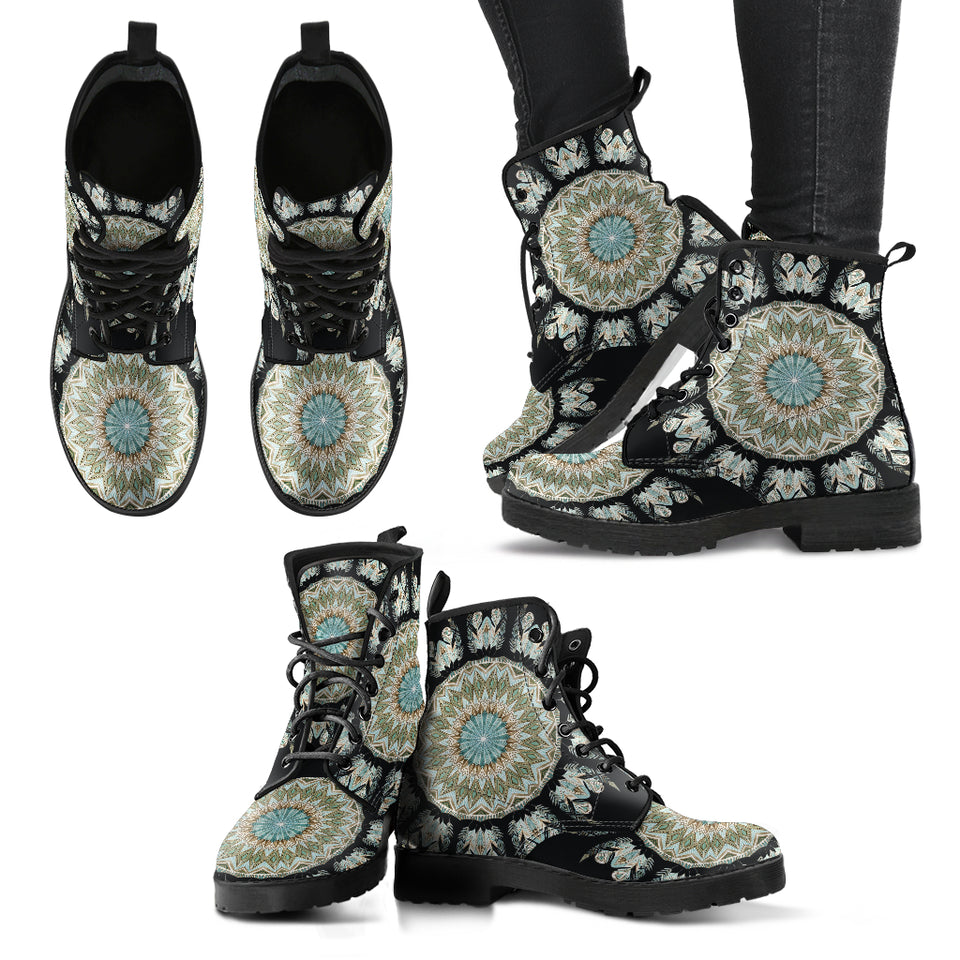 Black Mandala Boots