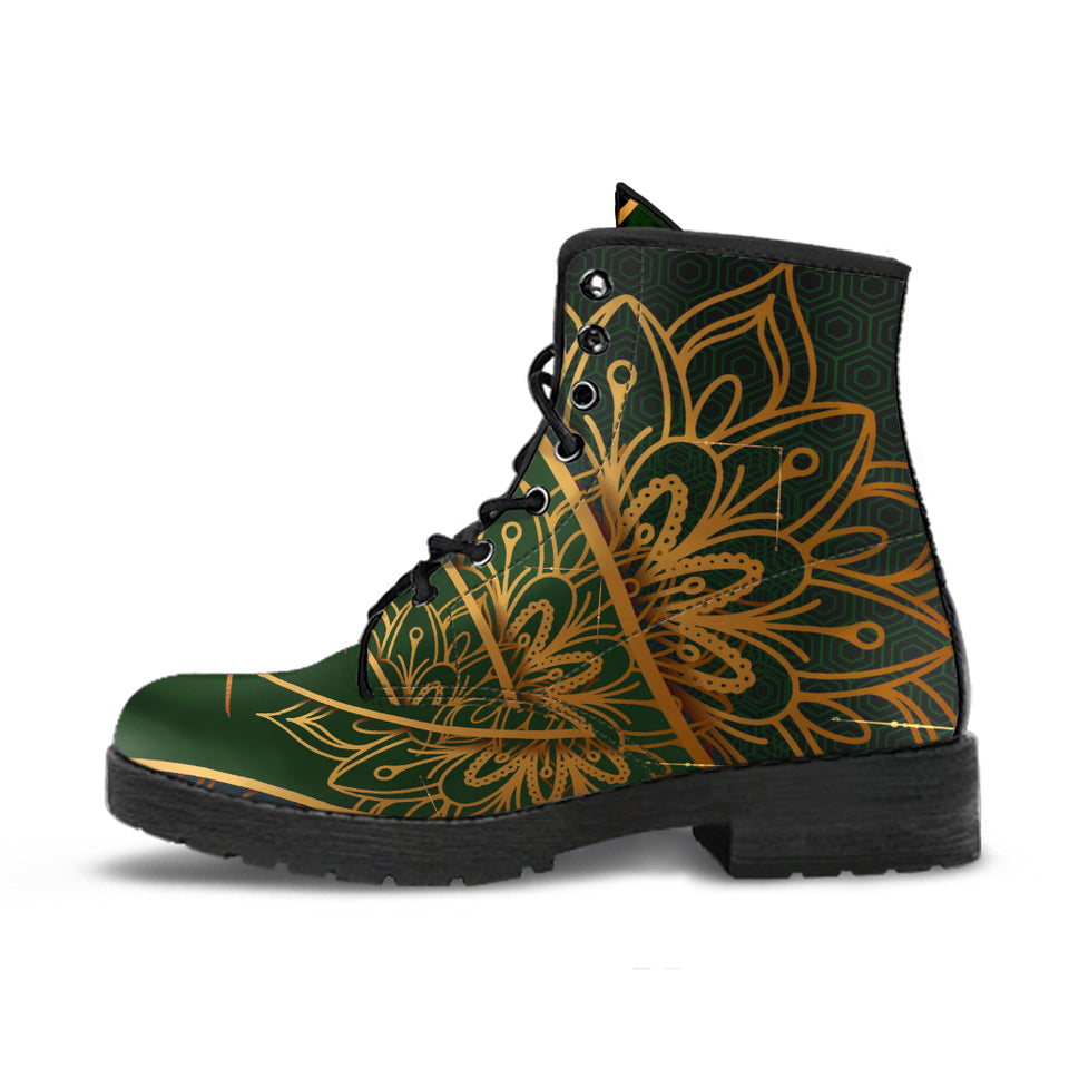 Luxury Mandala Golden Boots