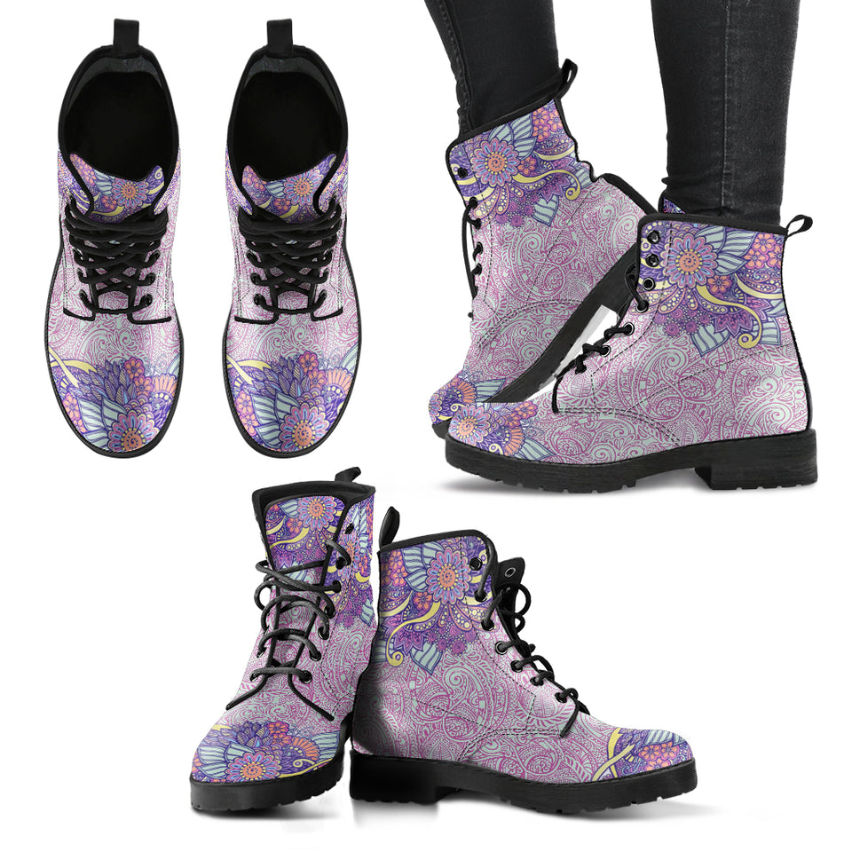 Violet Henna Boots