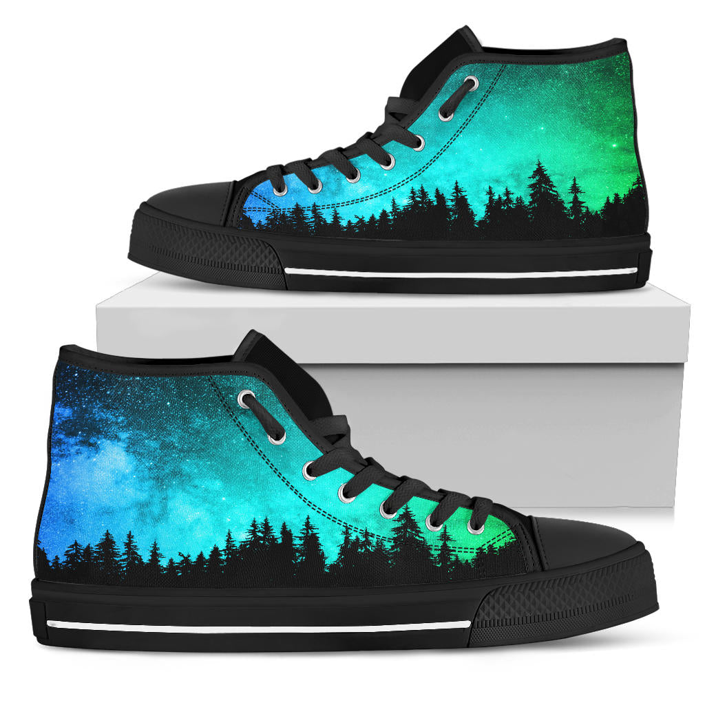 Turquoise Woods High Tops