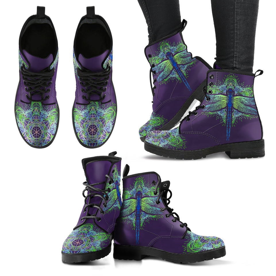 Vibrant Dragonfly Boots