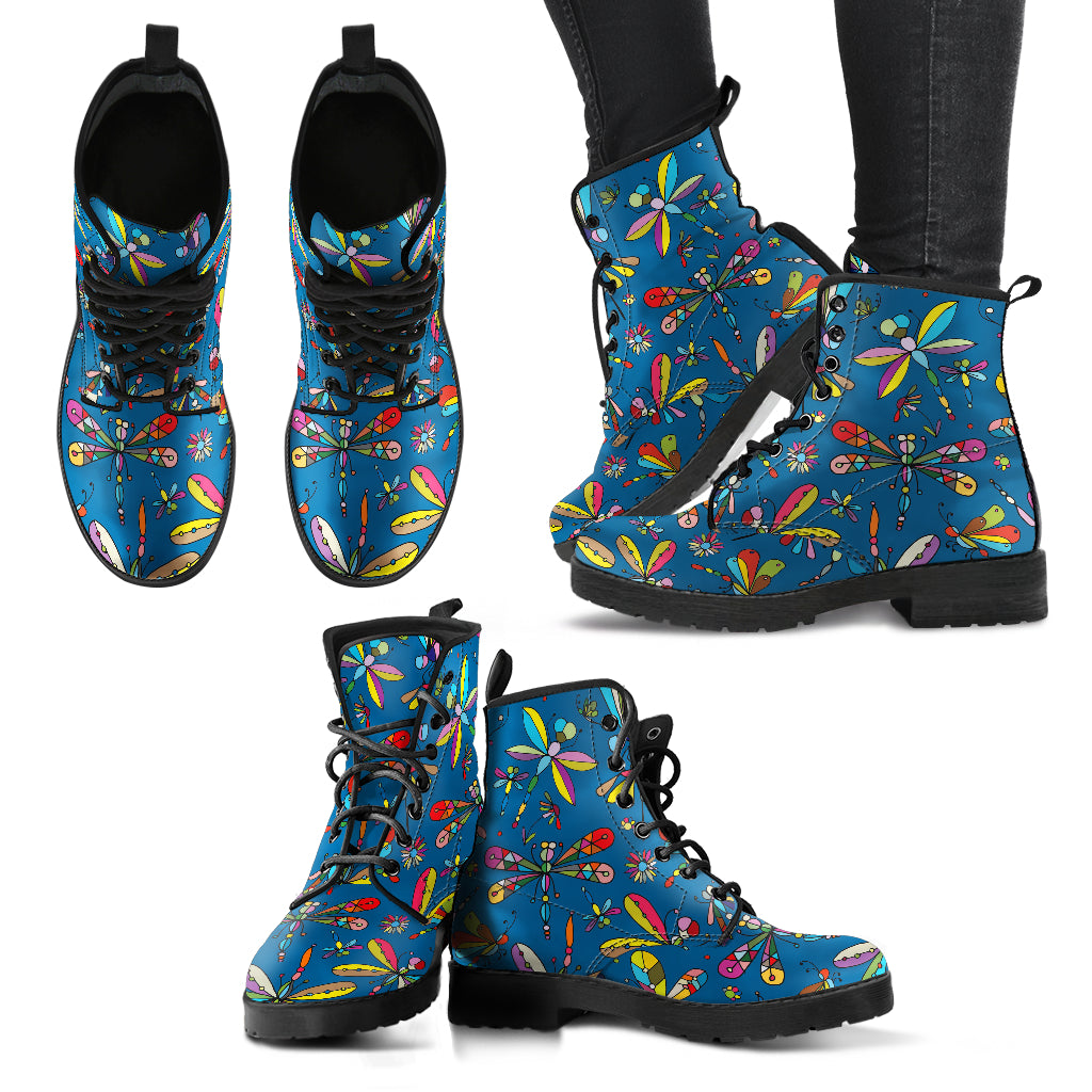 Blue Dragonfly Boots