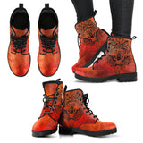 Orange Wolf Boots