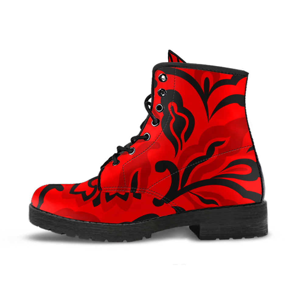 Red Floral Mystery Boots