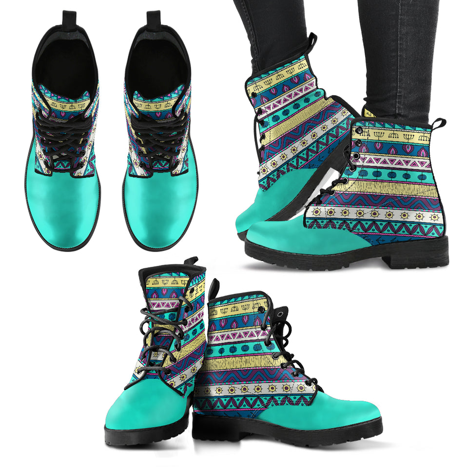 Turquoise Tribal Boots