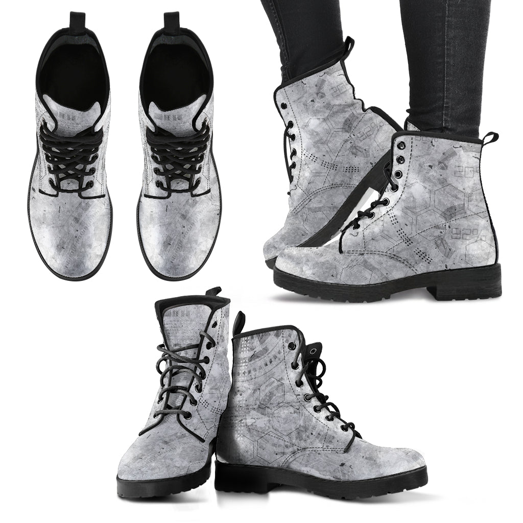 Seamless Silver Boots