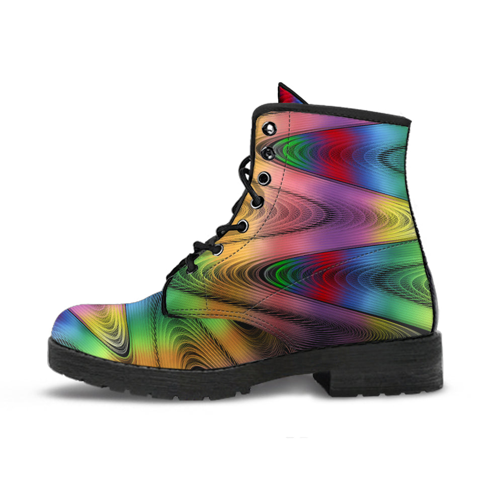 Wavy Rainbow Boots