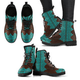 Turquoise Tribal Boots